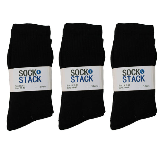15 Pairs Mens Cotton Rich Sport Socks Running Hiking Football Cushioned Anti-Blister Moisture-Wicking Breathable Comfortable UK Sizes 6-11 by Sock Stack. Buy now for £8.00.