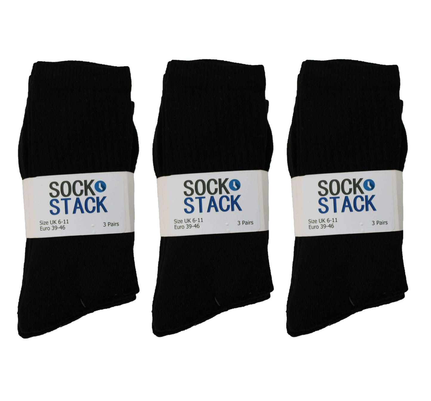 15 Pairs Of Men's Sport Socks, Black White Blue Grey Cotton Rich Performance Socks. Buy now for £8.00. A Socks by Sock Stack. 6-11, assorted, black, blue, boot, boys, comfortable, cosy, cotton, cushion sole, grey, grey socks, mens, office, running, socks,