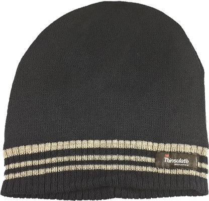 Mens Stripe 3M Thinsulate Insulation Hat Fleece Knitted 555. Buy now for £7.00. A Hats by Sock Stack. 3M, beanie, camping, everyday wear, fishing, grey, hat, hiking, mens, navy, outdoor, snow, Sport, stripe, striped, stripes, thermal, thinsulate, winter.