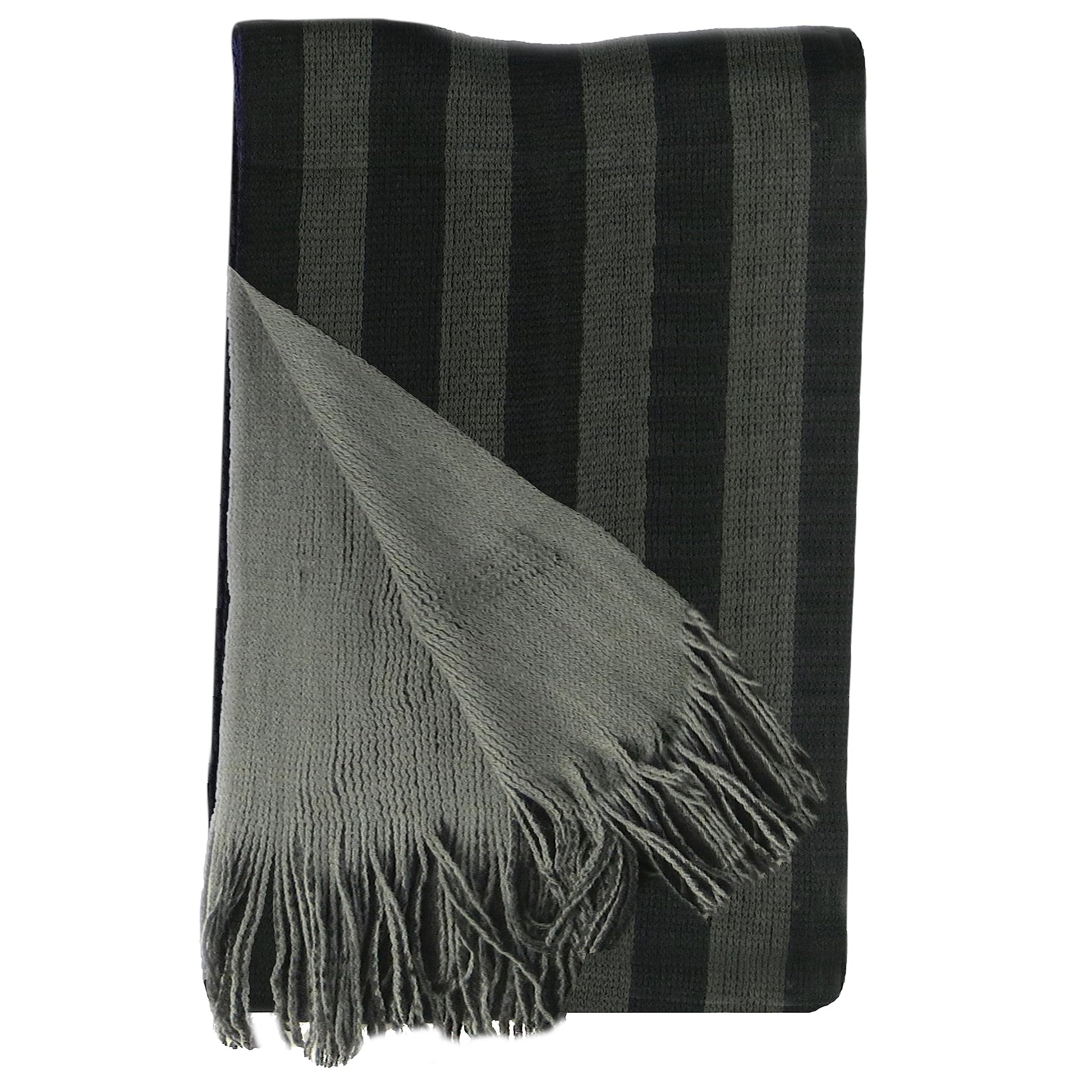 Men's Scarves In 3 Colours Reversible Stripe Design Soft Woven Scarf. Buy now for £7.00. A Scarves by Sock Stack. accessories, accessory, black, casual, comfortable, green, grey, Men, mens, One Size, outdoor, purple, Reversible, Scarf, Scarfs, Scarves, st