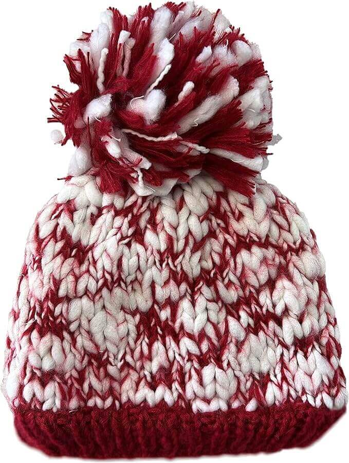 Women's Daisy Hand Knitted Chunky Warm Pom Pom Hat Headband Mittens. Buy now for £8.00. A Hats by Sock Stack. accessory, Adjustable, chunky, cold weather, Comfort, comfortable, Daisy, fluffy pink, green, Hand Knitted, hat, Headband, hiking, hot pink, ladi