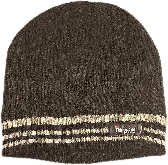 Mens Stripe 3M Thinsulate Insulation Hat Fleece Knitted 555. Buy now for £7.00. A Hats by Sock Stack. 3M, beanie, camping, everyday wear, fishing, grey, hat, hiking, mens, navy, outdoor, snow, Sport, stripe, striped, stripes, thermal, thinsulate, winter.