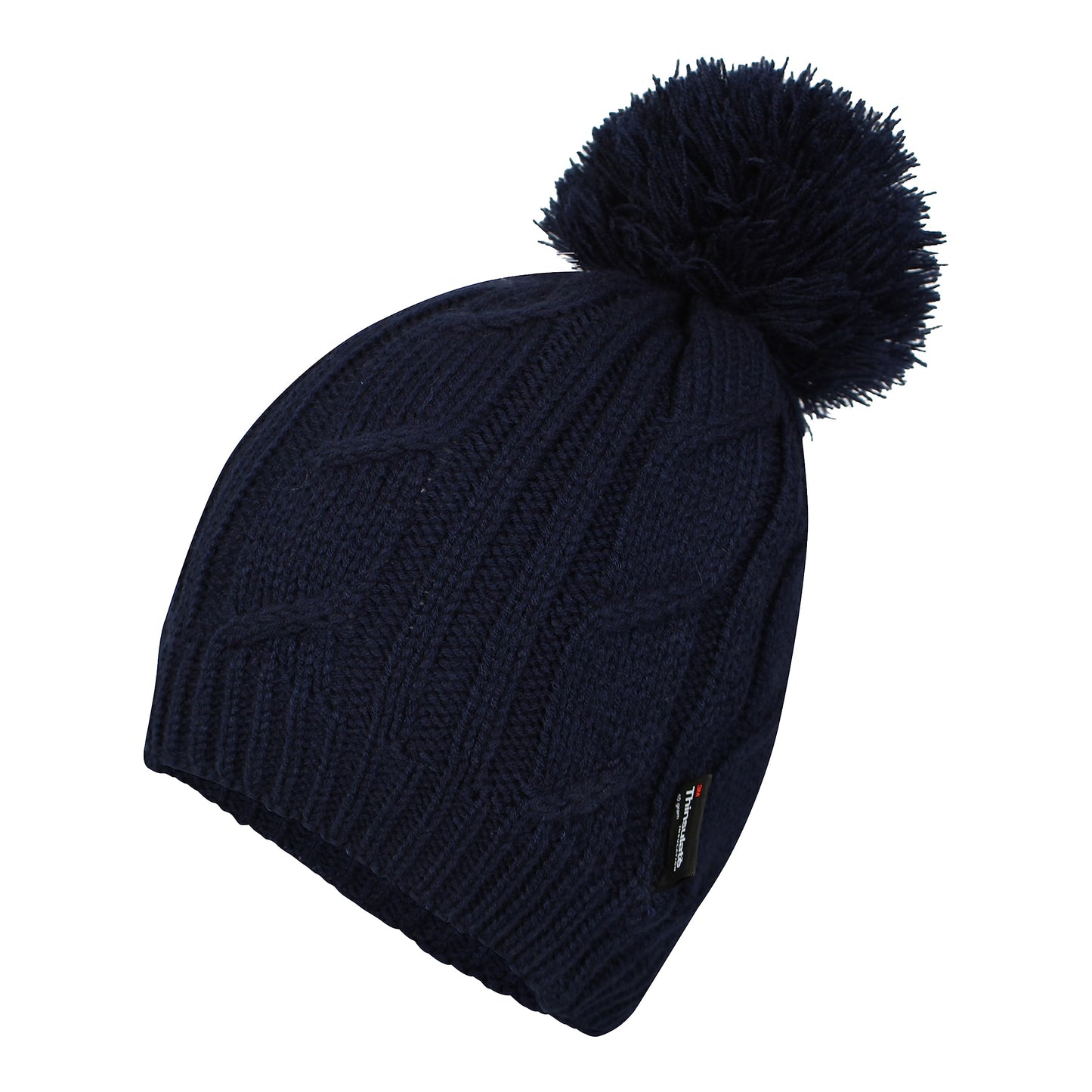 Women's Warm Chunky Beanie Hat Waterproof Cable Knit 3M Thinsulate Pom Pom Bobble. Buy now for £7.00. A Hats by Sock Stack. 3M, Beanie Hat, Bobble, Cable Knit, chunky, Ear Warmer, everyday wear, fleece, formal wear, hat, Hats, Insulation Hat, ladies, Line