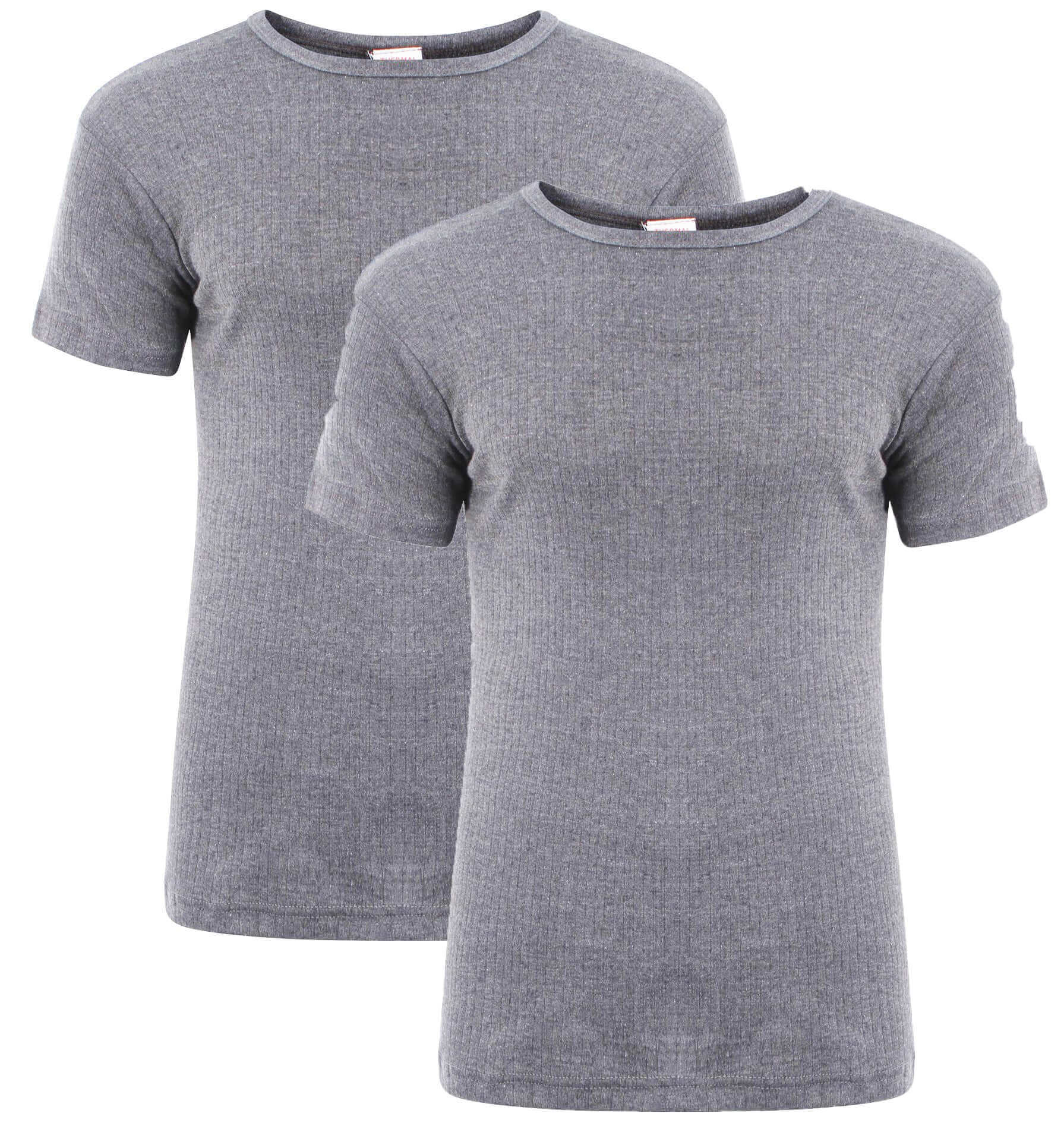 2 Pack Mens Thermal T Shirts Warm Winter Baselayer Insulating Yarn Soft Brushed Inner Perfect for Outdoor Activities Hiking Skiing by Heatwave Thermalwear. Buy now for £10.00.