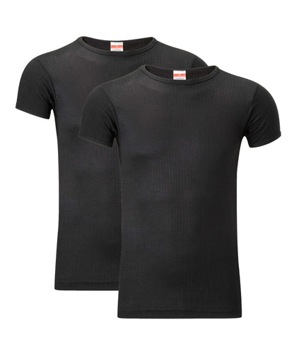 2 Pack Mens Thermal T Shirts Warm Winter Baselayer Insulating Yarn Soft Brushed Inner Perfect for Outdoor Activities Hiking Skiing by Heatwave Thermalwear. Buy now for £10.00.