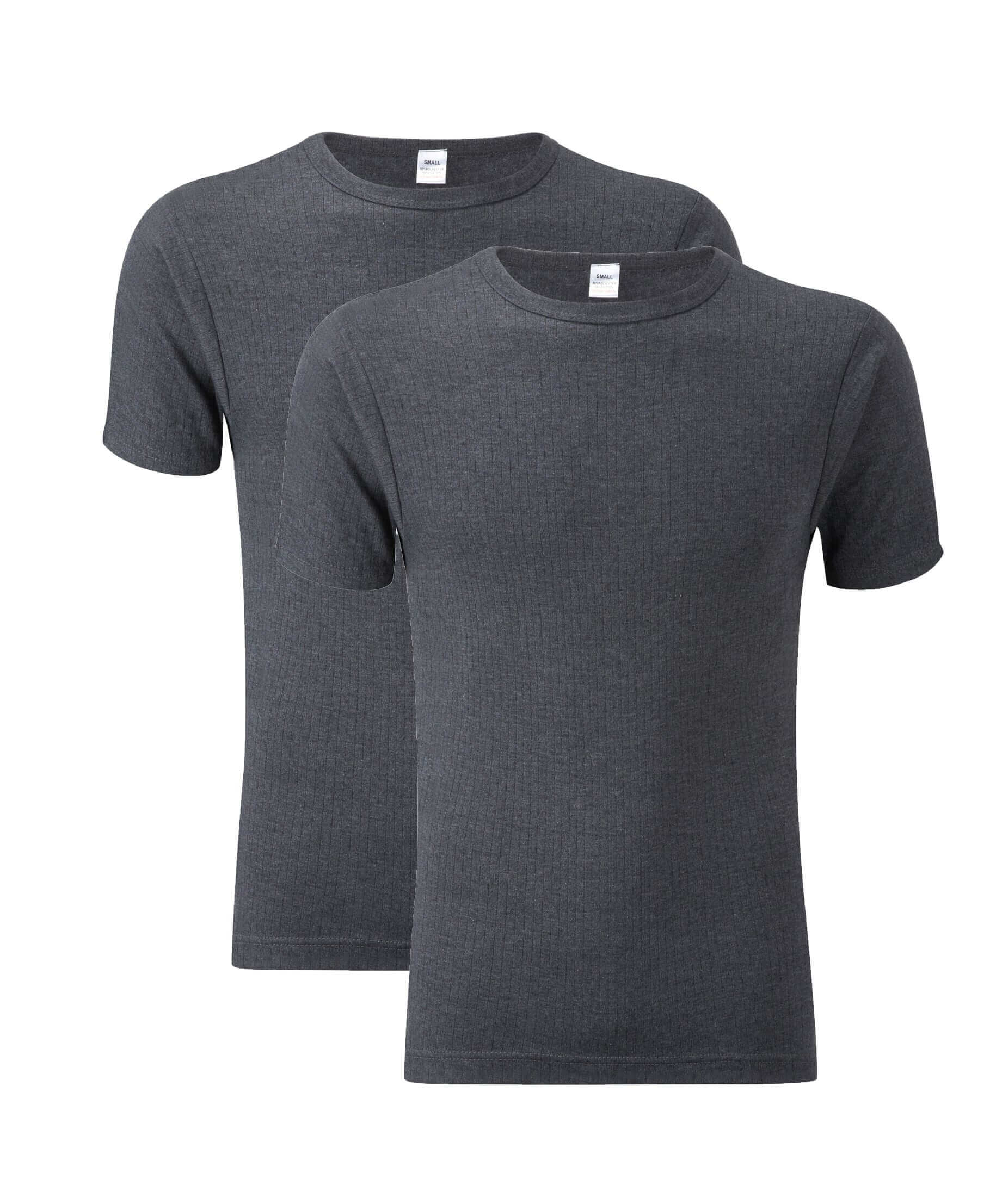 2 Pack Mens Thermal T Shirts Warm Winter Baselayer Insulating Yarn Soft Brushed Inner Perfect for Outdoor Activities Hiking Skiing by Heatwave Thermalwear. Buy now for £10.00.
