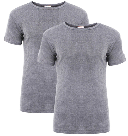 2 Pack Mens Thermal T Shirts Warm Winter Baselayer Insulating Yarn Soft Brushed Inner Perfect for Outdoor Activities Hiking Skiing by Heatwave Thermalwear. Buy now for £10.00.