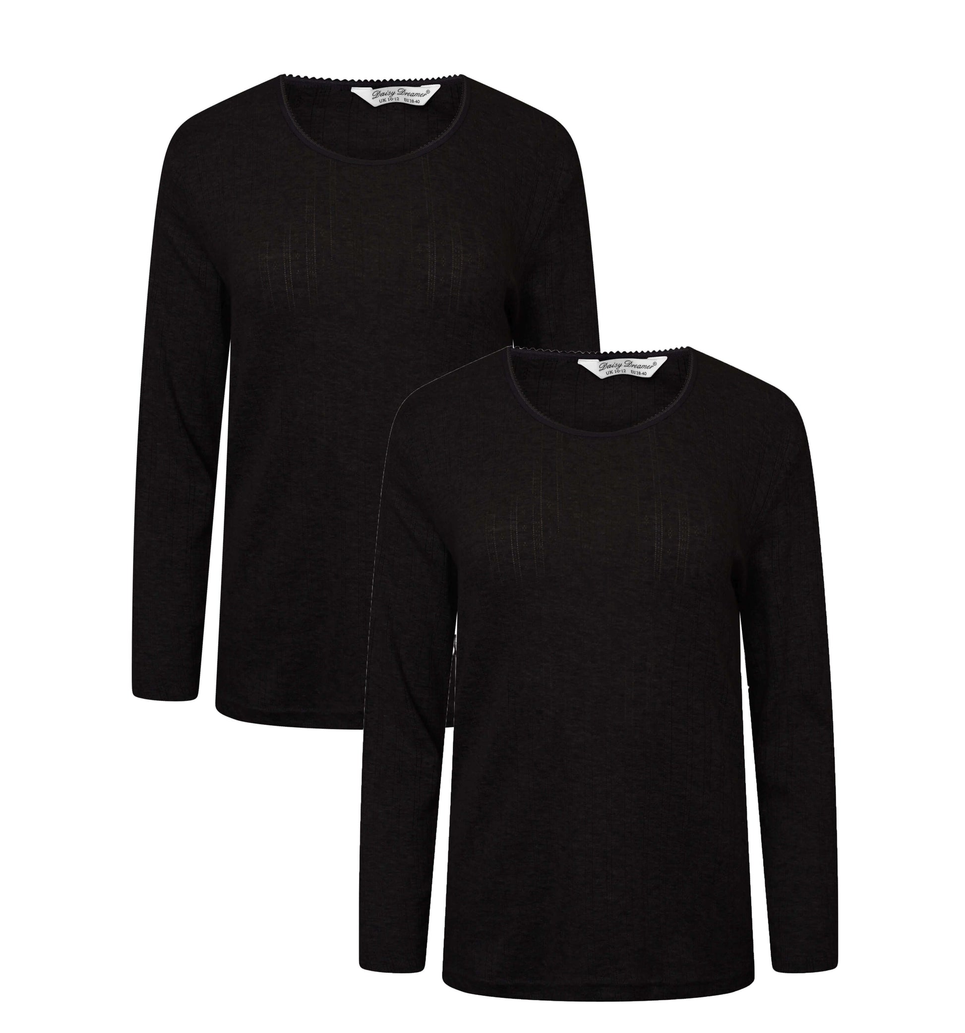 2-Pack Women's Thermal Long Sleeve Tops Base Layer Insulated Warm Underwear for Outdoor Sports Running Hiking Cold Weather Workwear by Heatwave Thermalwear. Buy now for £10.00.