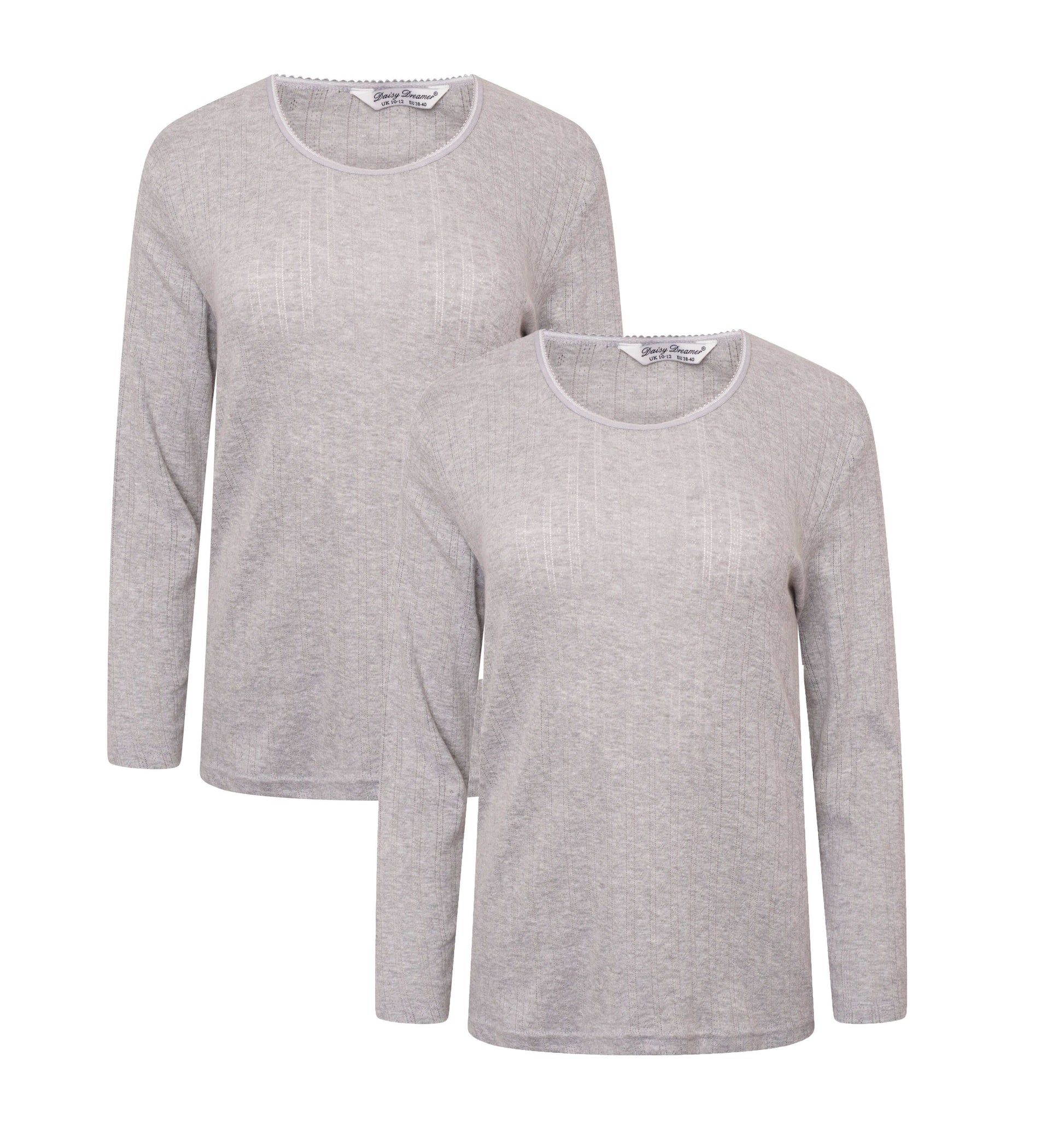 2-Pack Women's Thermal Long Sleeve Tops Base Layer Insulated Warm Underwear for Outdoor Sports Running Hiking Cold Weather Workwear by Heatwave Thermalwear. Buy now for £10.00.