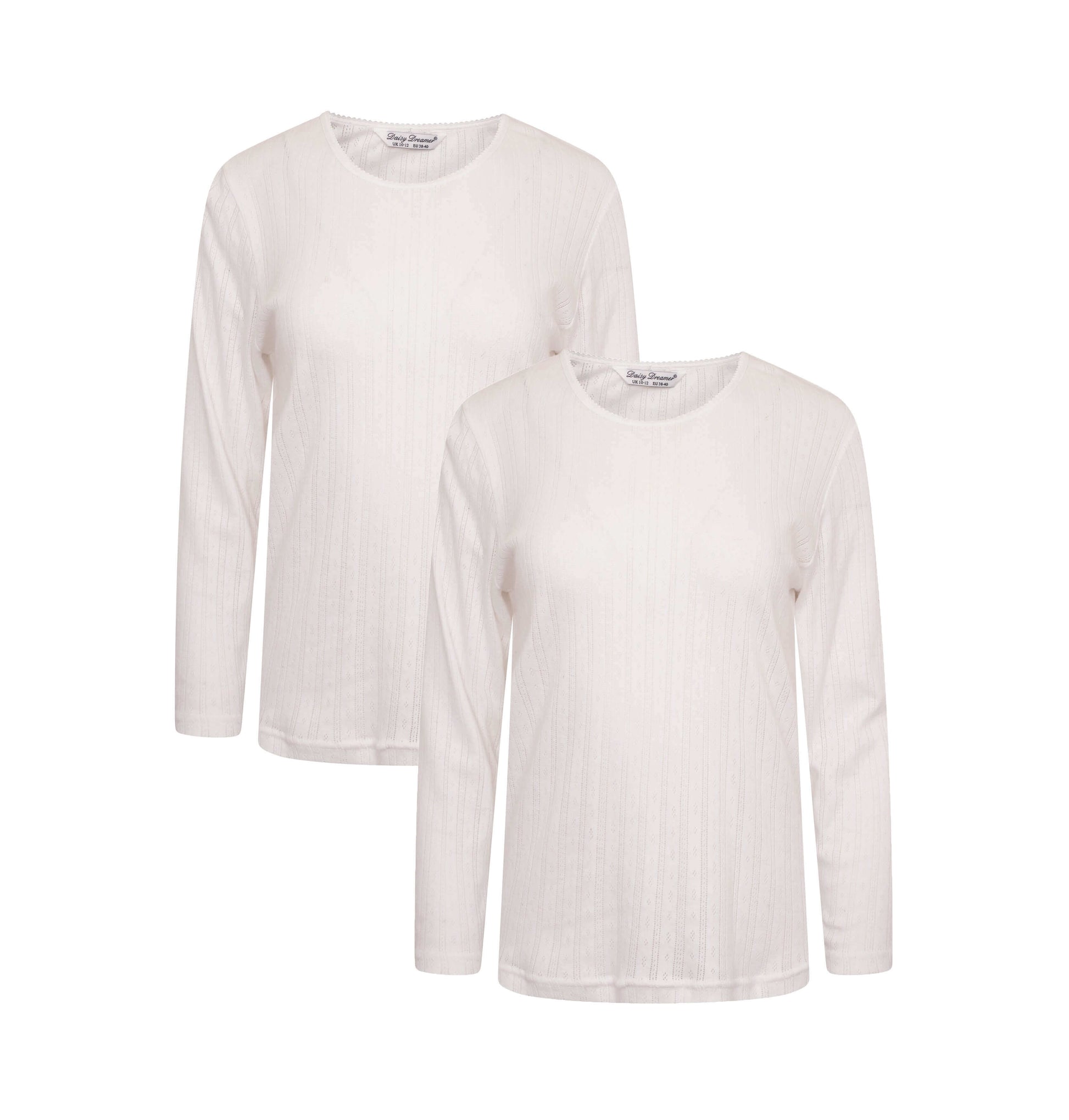 2-Pack Women's Thermal Long Sleeve Tops Base Layer Insulated Warm Underwear for Outdoor Sports Running Hiking Cold Weather Workwear by Heatwave Thermalwear. Buy now for £10.00.