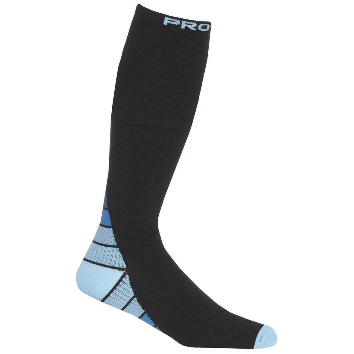 2 Pack Men's Long Compression Socks for Running and Training Breathable Anti-Crimp Design with Arch Brace Support Ideal for Sports and Recovery Black Assorted Toe Styles by Sock Stack BLACK / 6-11 Socks