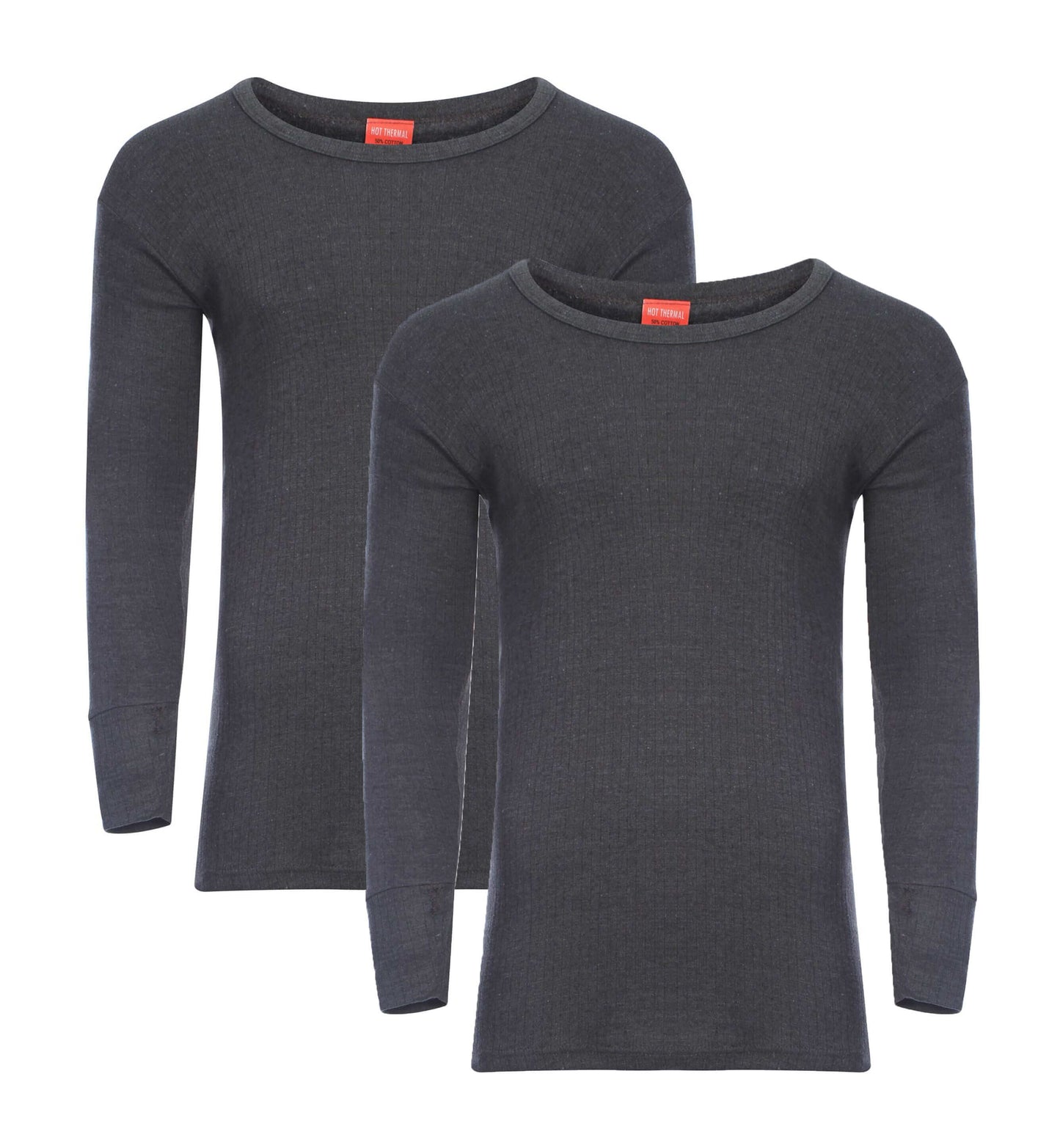 Heatwave® Pack Of 2 Men's Thermal Long Sleeve Top, Warm Underwear Baselayer. Buy now for £12.00. A Thermal Underwear by Heatwave Thermalwear. baselayer, black, blue, charcoal, grey, heatwave, hiking, large, long johns, long sleeve, marl grey, medium, mens