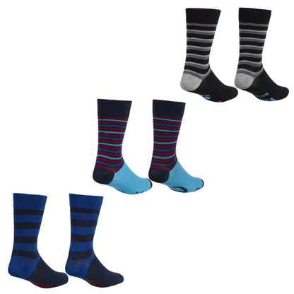 3 Pack Mens Novelty Slogan Socks Reinforced Heel Toe Cushioned Footbed Football Rugby Durable Cotton Assorted Styles Sock Stack. Buy now for £6.00.