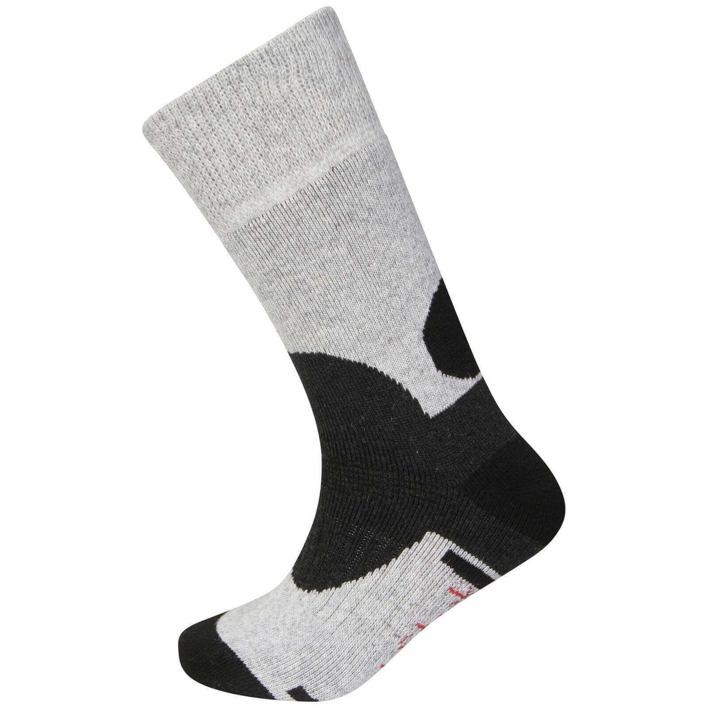 3 Pack Men's Wool Hiking Socks Reinforced Heel Toe Cushioned Arch Support Thermal Boot Socks Sizes UK 6-11 EU 39-45 Grey Black by Sock Stack. Buy now for £6.00.