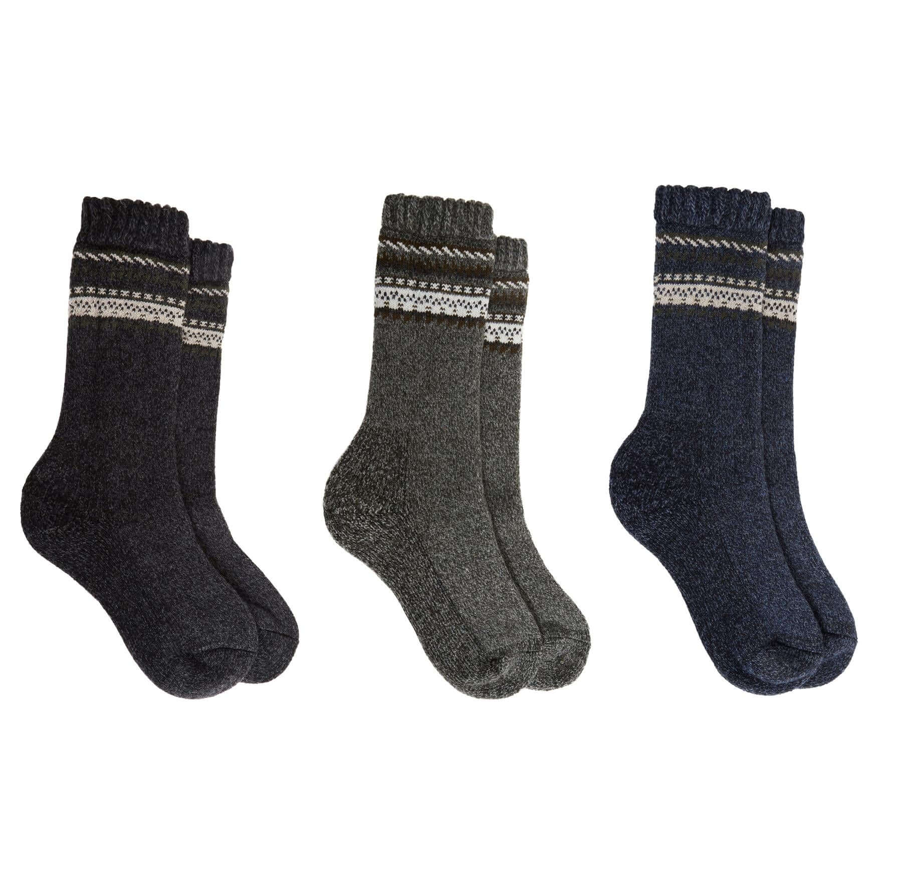 3 Pairs Mens Merino Wool Thermal Hiking Boot Socks Reinforced Heel Toe Cushioning Outdoor Work Running by Sock Stack. Buy now for £13.00.