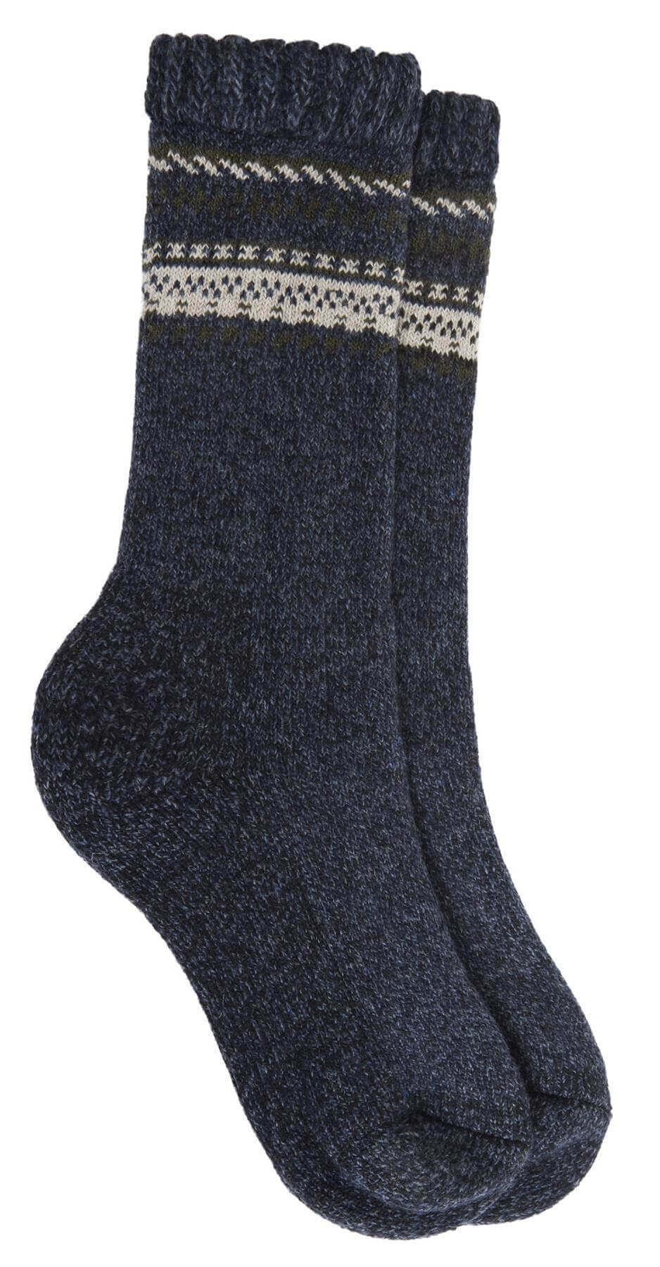 3 Pairs Mens Merino Wool Thermal Hiking Boot Socks Reinforced Heel Toe Cushioning Outdoor Work Running by Sock Stack Socks