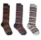 3 Pairs Thermal Women's Wellington Socks for Hiking and Skiing with Reinforced Heel and Toe Cushioning UK 4-7 Assorted Colours Daisy Dreamer FAIR ISLE ARRON / 4-7 Socks