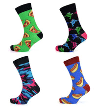 4 Pack Mens Christmas Socks Cotton Rich Fun Festive Designs Perfect Stocking Filler Holiday Gift UK 6-11 EUR 39-45 by Sock Stack NOVELTY (SS84) / 6-11 Socks