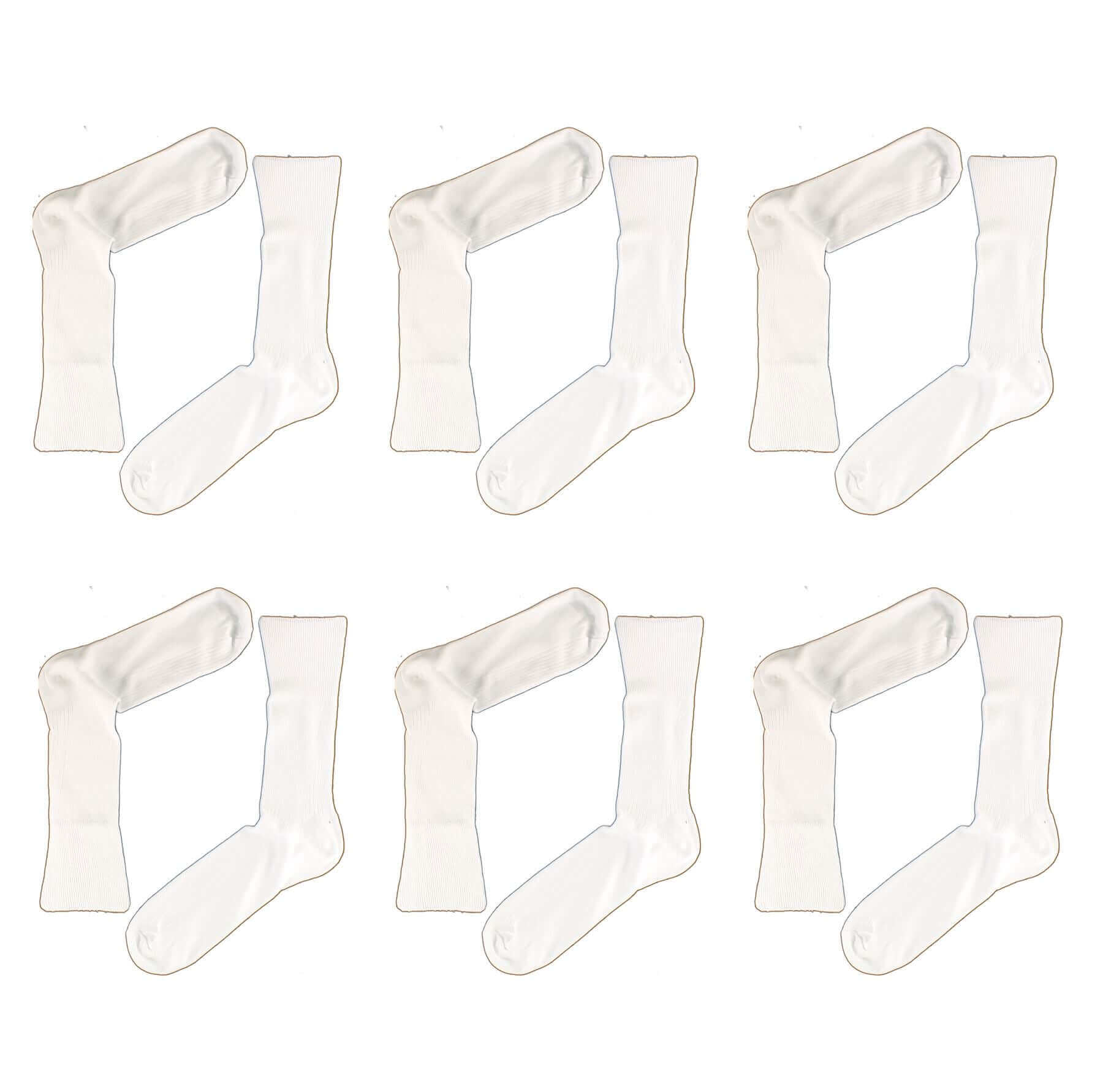 6 Pairs Mens 100 Percent Cotton Loose Top Diabetic Friendly Non Elastic Socks Moisture Wicking Breathable Antibacterial Comfortable Daily Wear Assorted Colours by Sock Stack. Buy now for £7.00.