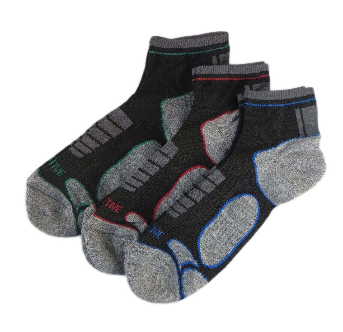 6 Pairs Mens Athletic Low-Cut Trainer Sport Socks for Running Cycling Gym Compression Moisture-Wicking with Arch Support by Sock Stack. Buy now for £5.00.