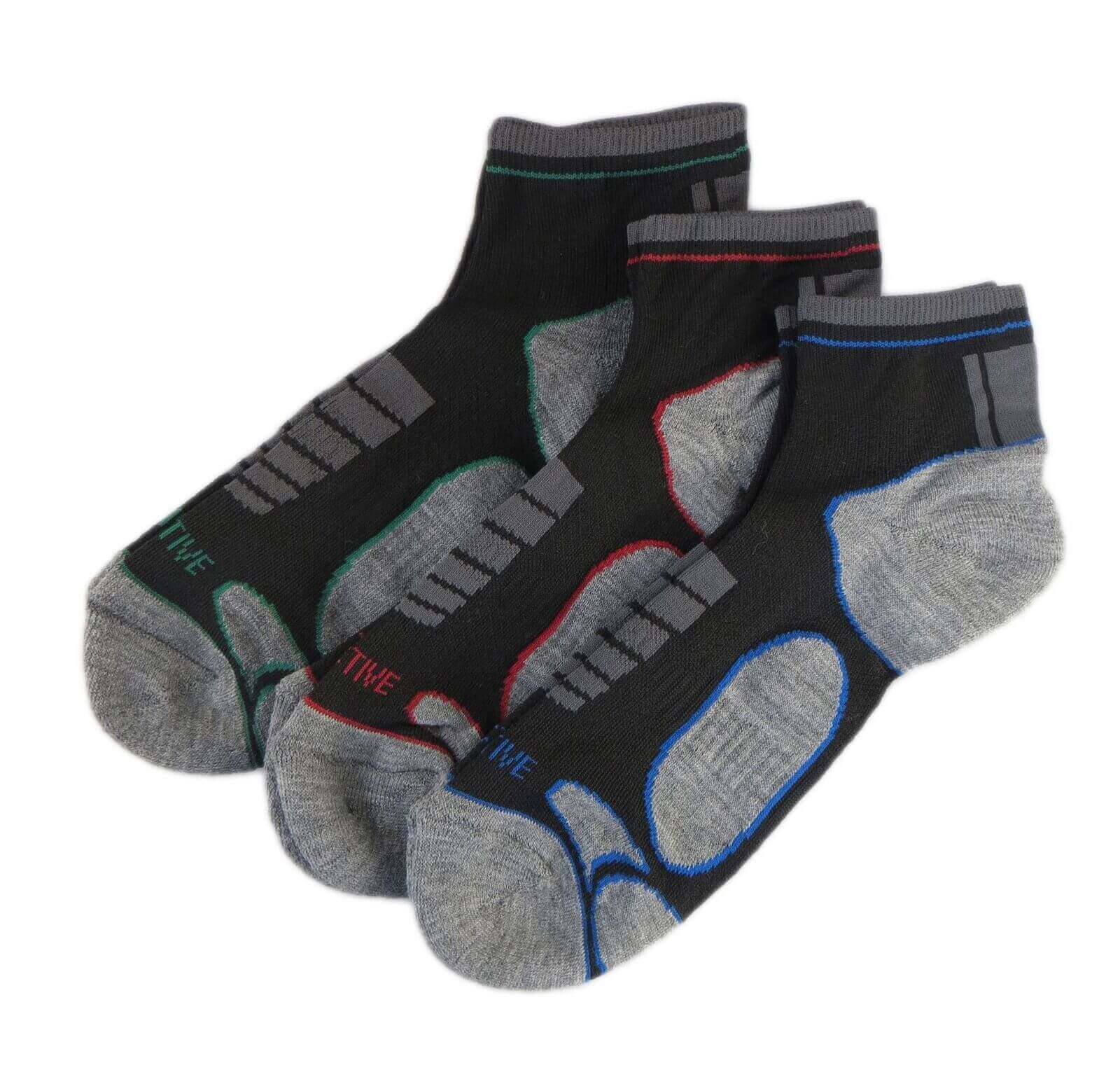 6 Pairs Mens Athletic Low-Cut Trainer Sport Socks for Running Cycling Gym Compression Moisture-Wicking with Arch Support by Sock Stack. Buy now for £5.00.