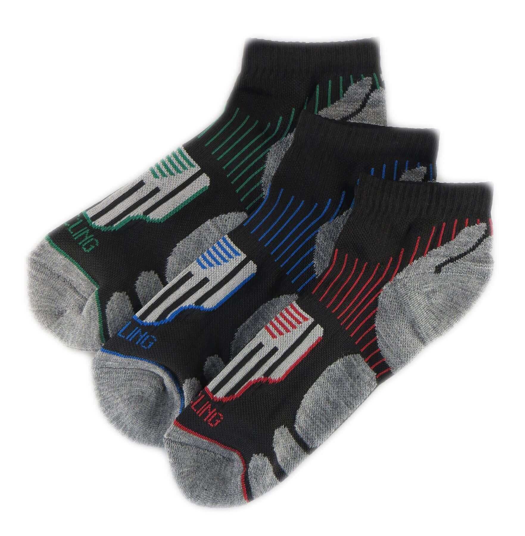 6 Pairs Mens Athletic Low-Cut Trainer Sport Socks for Running Cycling Gym Compression Moisture-Wicking with Arch Support by Sock Stack. Buy now for £5.00.