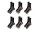 6 Pairs Mens Bamboo Moisture-Wicking Work Socks Cushioned Reinforced Heel Toe Durable Odour Control Ideal for Construction Hiking Long Hours by Sock Stack. Buy now for £10.00.