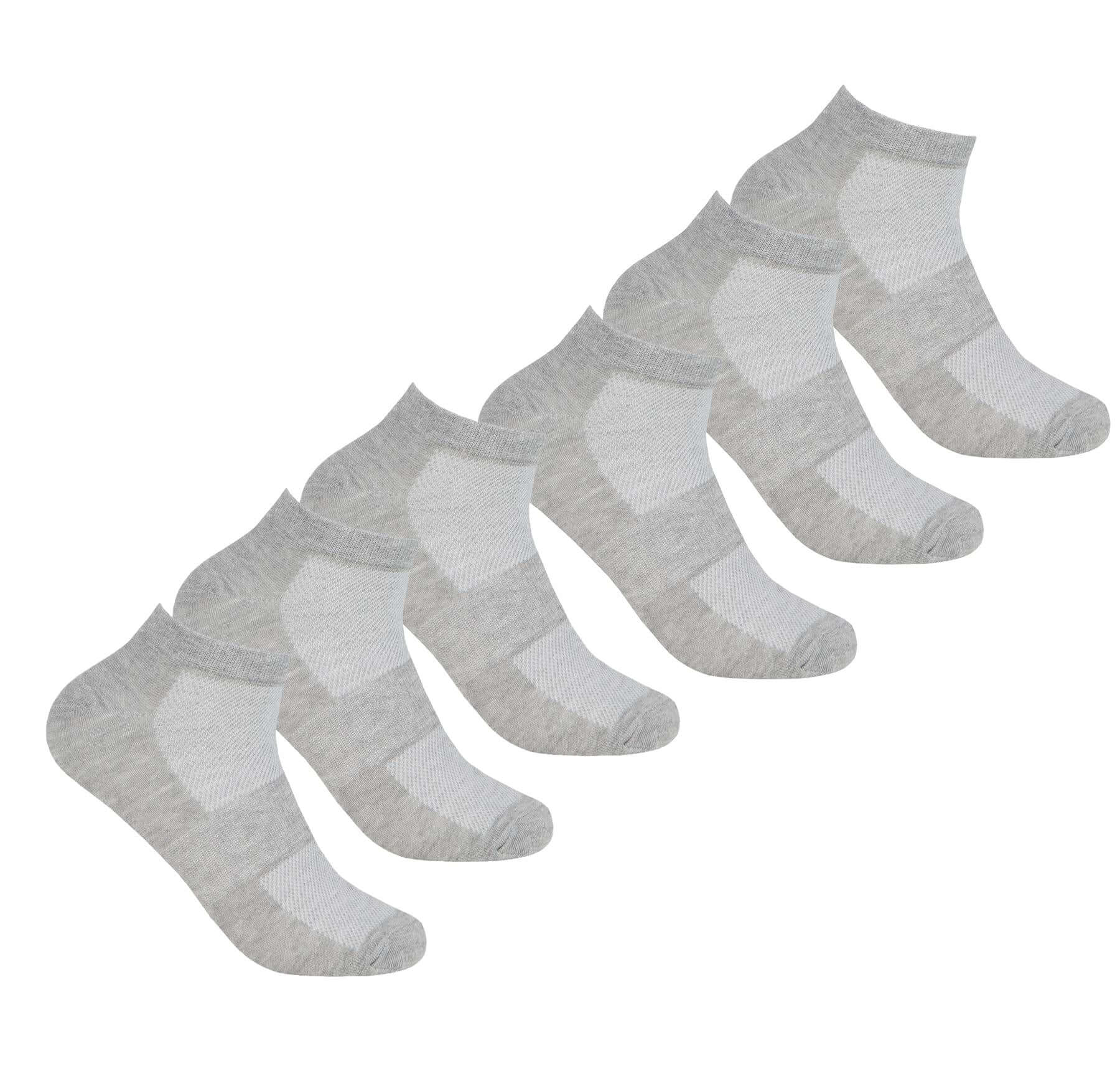 6 Pairs Mens Bamboo Sports Liner Socks Antibacterial Moisture Wicking Hypoallergenic for Gym Running Summer Sensitive Skin Black White Grey UK 6-11 by Sock Stack. Buy now for £7.00.