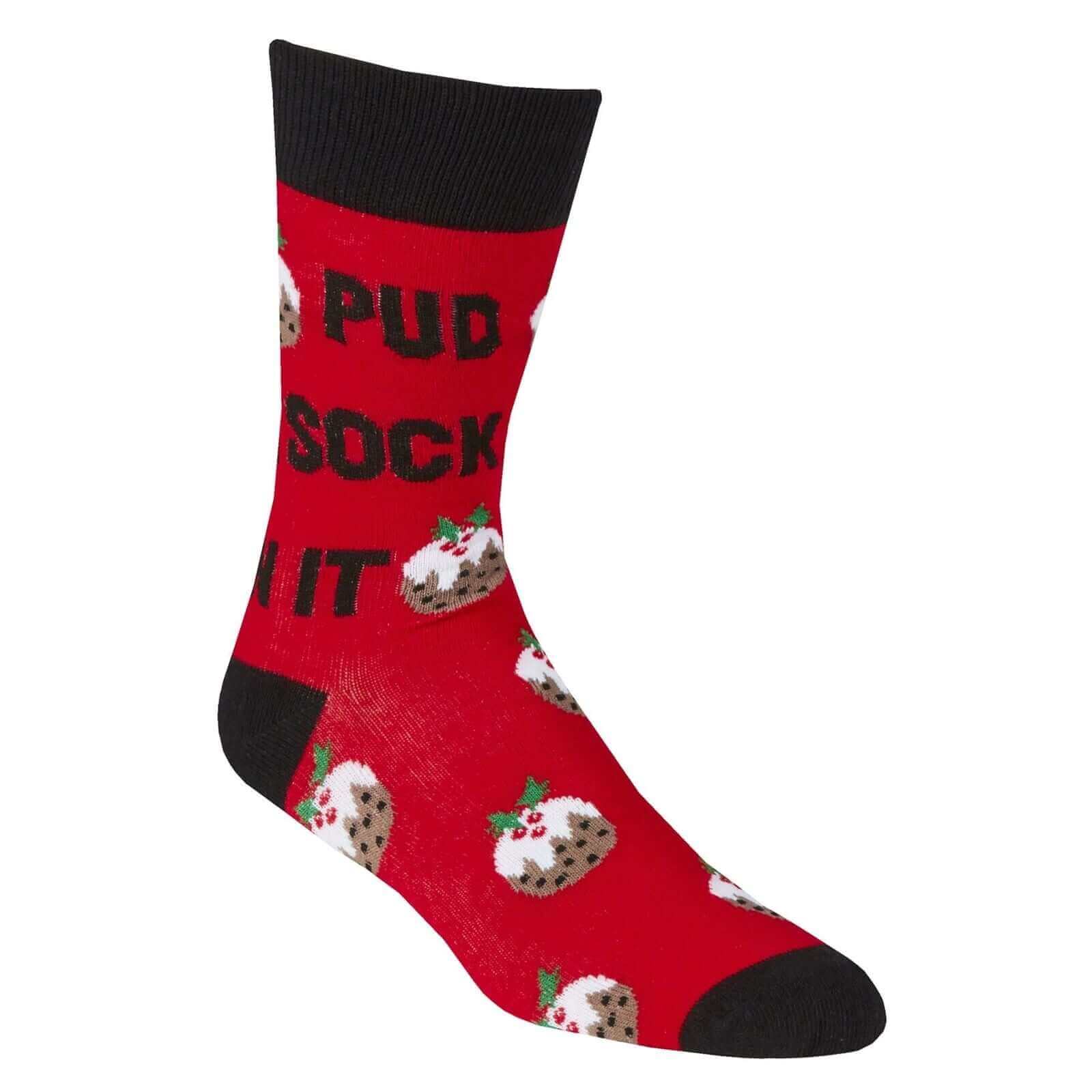 6 Pairs Men's Christmas Socks Collection Novelty Festive Designs Cotton Rich Santa Rudolph Beer Xmas Pudding Comfortable Holiday Socks by Sock Stack UK 6-11 EUR 39-45. Buy now for £10.00.