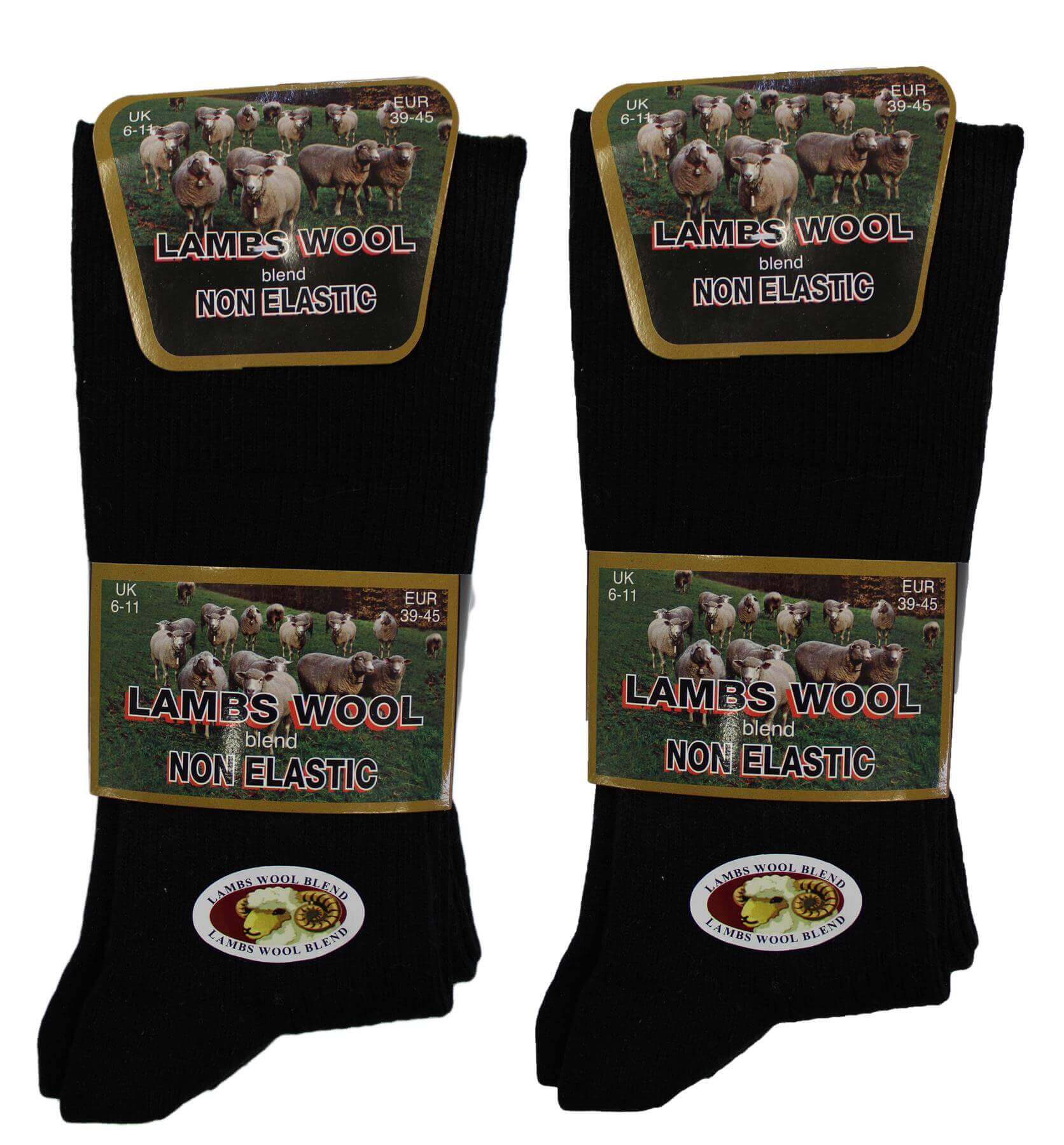 6 Pairs Men's Diabetic Wool Socks Non Elastic Loose Top Moisture Wicking Antibacterial Sustainable for Sensitive Skin by Sock Stack. Buy now for £8.00.