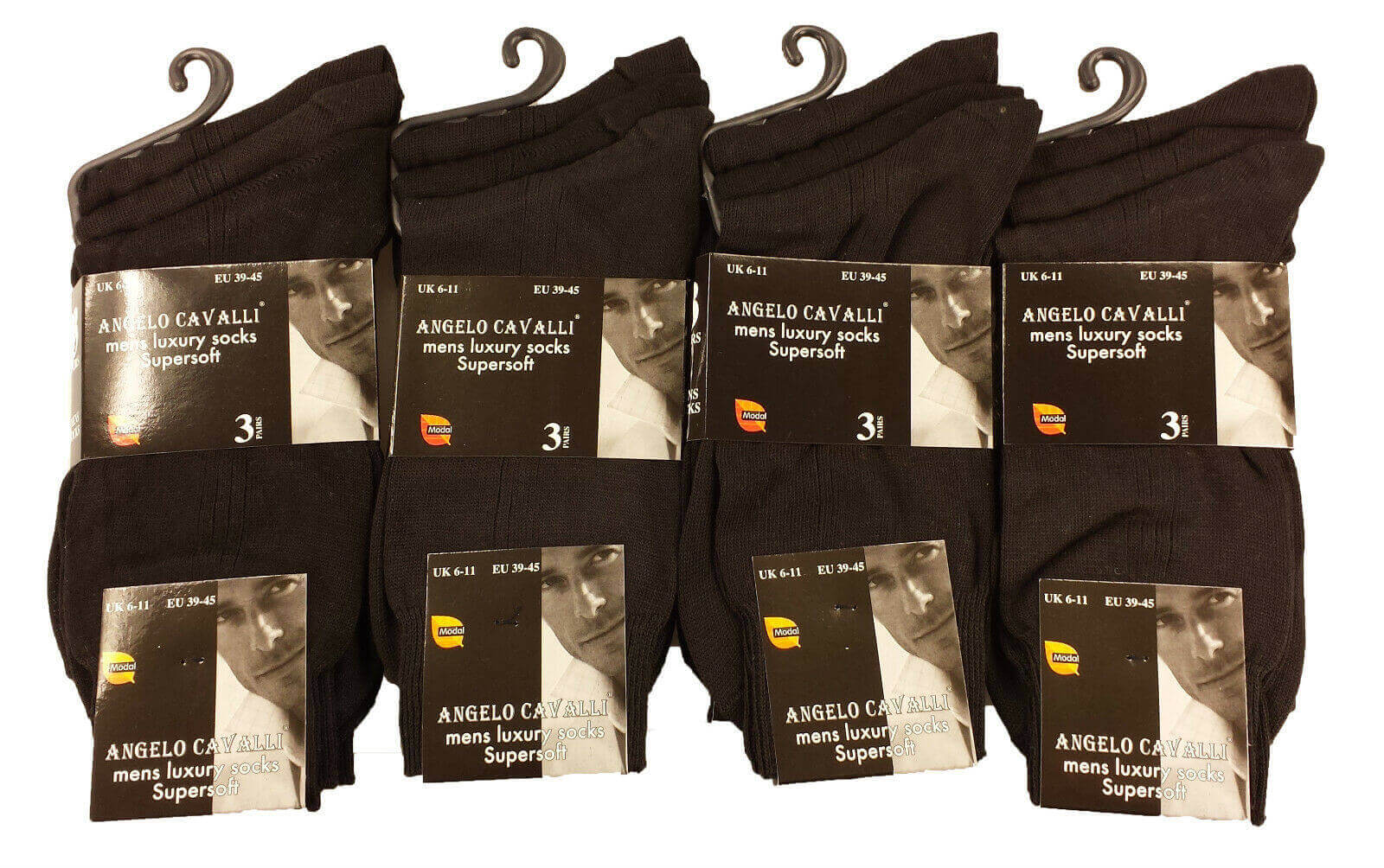 6 Pairs Mens Luxury Super Soft Cotton Modal Dress Socks Lightweight Comfortable Breathable Formal Business Socks in Assorted Colours UK Sizes 6-11 EU Sizes 39-45 by Sock Stack. Buy now for £7.00.