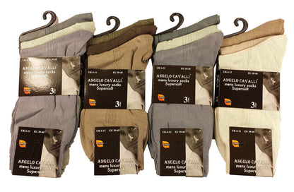 6 Pairs Mens Luxury Super Soft Cotton Modal Dress Socks Lightweight Comfortable Breathable Formal Business Socks in Assorted Colours UK Sizes 6-11 EU Sizes 39-45 by Sock Stack. Buy now for £7.00.