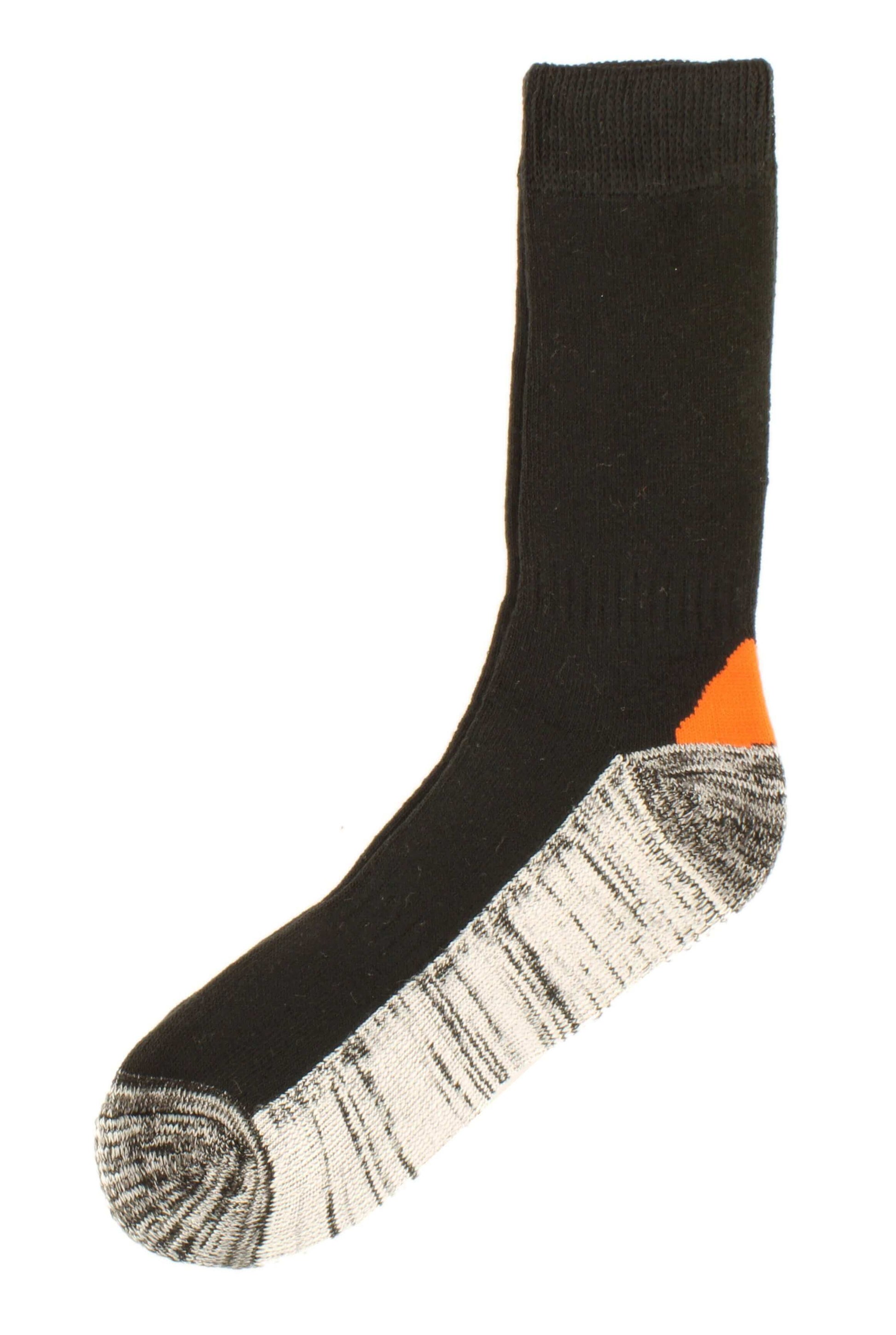 6 Pairs Mens Steel Toe Work Socks with Reinforced Heel Toe Cushioned Cotton Blend for Construction Warehouse Heavy Duty Support by Sock Stack. Buy now for £8.00.