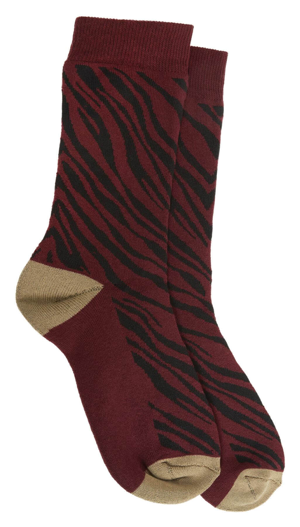 6 Pairs Women's Cotton Rich Animal Print Boot Socks with Reinforced Heel and Toe for Hiking and Walking UK Size 4-7 by Sock Stack. Buy now for £7.00.