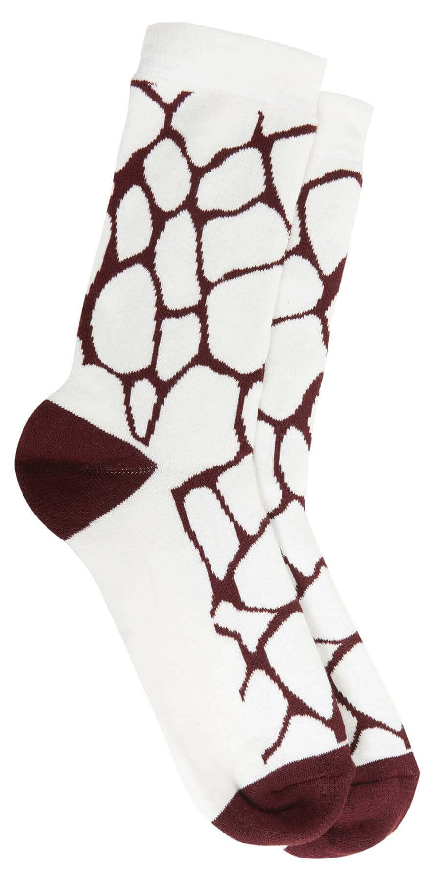 6 Pairs Women's Cotton Rich Animal Print Boot Socks with Reinforced Heel and Toe for Hiking and Walking UK Size 4-7 by Sock Stack. Buy now for £7.00.