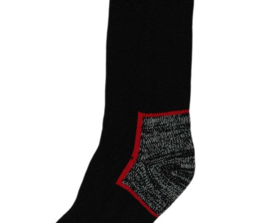 Sock Stack Men's Heavy Duty Steel Toe Boot Socks 6 Pairs Reinforced ...