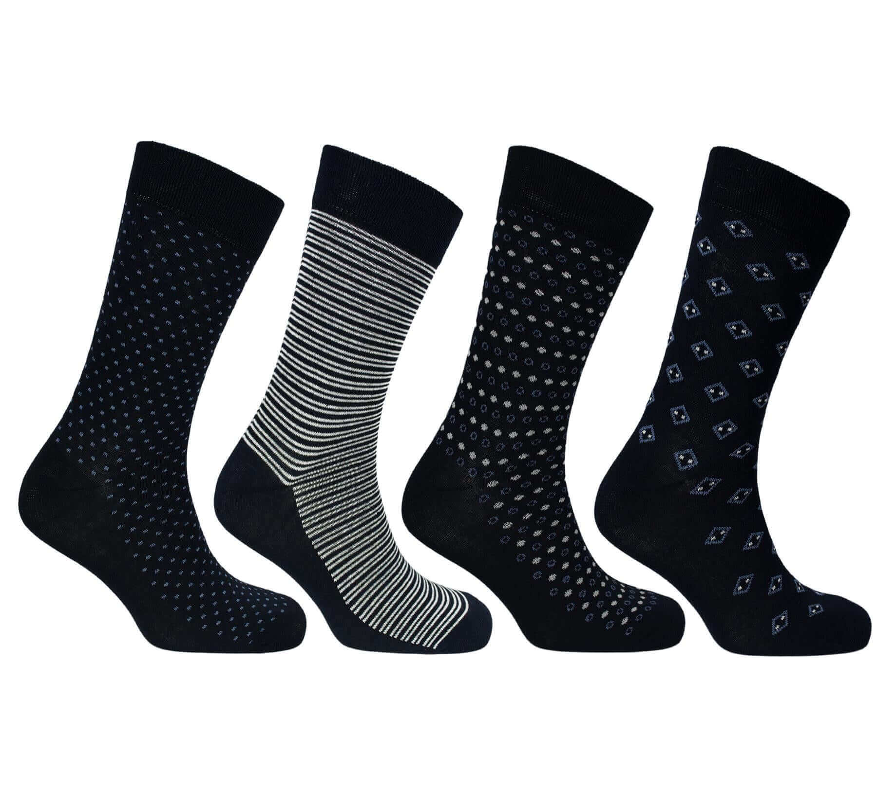 12 Pairs Men's Black Work Socks Comfort Fit with Combed Cotton Durable Construction Ultra-Smooth Flat Toe Seam Assorted Styles UK 6-11 by Sock Stack. Buy now for £8.00.