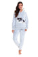 Cuddly Raccoon Fleece Hooded Pyjama Set for Women and Girls Super Soft Sherpa Lined Nightwear Ideal Mother Daughter Gift Cosy Boutique by Daisy Dreamer. Buy now for £15.00.