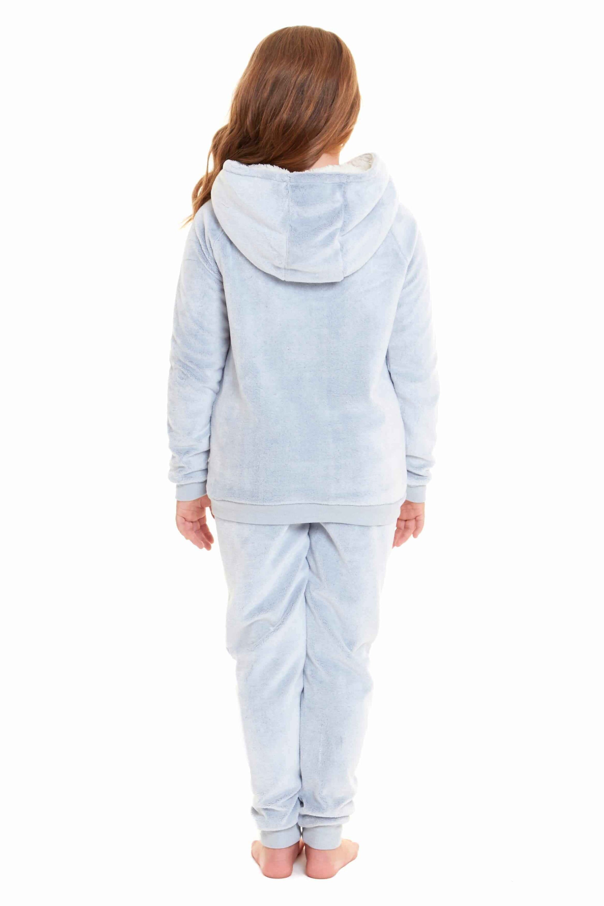 Cuddly Raccoon Fleece Hooded Pyjama Set for Women and Girls Super Soft Sherpa Lined Nightwear Ideal Mother Daughter Gift Cosy Boutique by Daisy Dreamer. Buy now for £15.00.