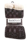 Extra Warm Men's Thermal Chunky Slipper Socks with Non Slip Grips Sherpa Fleece Lining Ideal for Home Lounging and Cold Weather UK 6-11 EU 39-46 Black Grey by Sock Stack. Buy now for £7.00.