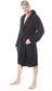 Hooded Mens Bathrobe Super Soft Terry Towelling Ultra Absorbing Flannel Black Navy Charcoal Long Pile Ideal for Shower Spa Home Gym Hotel by Daisy Dreamer. Buy now for £15.00.