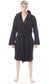 Hooded Mens Bathrobe Super Soft Terry Towelling Ultra Absorbing Flannel Black Navy Charcoal Long Pile Ideal for Shower Spa Home Gym Hotel by Daisy Dreamer. Buy now for £15.00.