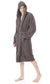 Hooded Mens Bathrobe Super Soft Terry Towelling Ultra Absorbing Flannel Black Navy Charcoal Long Pile Ideal for Shower Spa Home Gym Hotel by Daisy Dreamer. Buy now for £15.00.