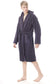 Hooded Mens Bathrobe Super Soft Terry Towelling Ultra Absorbing Flannel Black Navy Charcoal Long Pile Ideal for Shower Spa Home Gym Hotel by Daisy Dreamer. Buy now for £15.00.