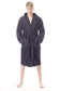 Hooded Mens Bathrobe Super Soft Terry Towelling Ultra Absorbing Flannel Black Navy Charcoal Long Pile Ideal for Shower Spa Home Gym Hotel by Daisy Dreamer. Buy now for £15.00.