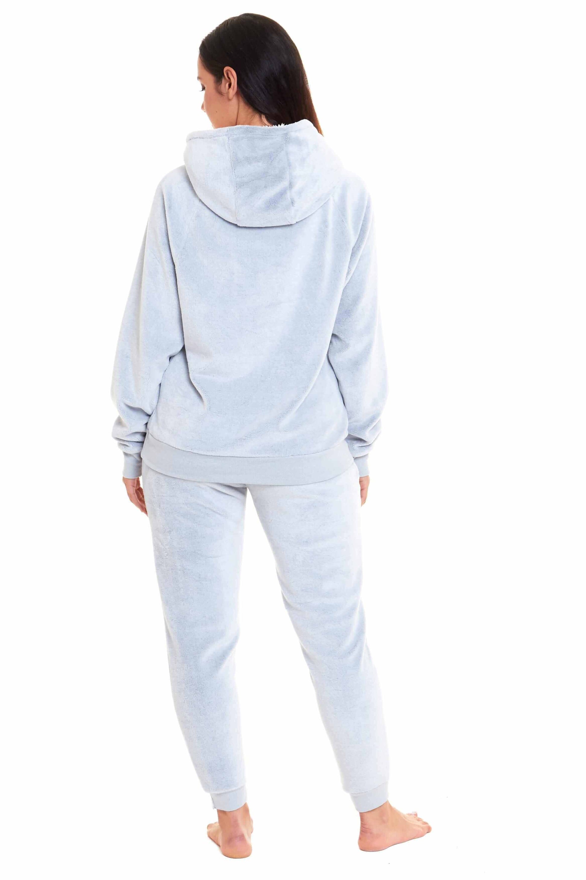 Koala Bear Fleece Hooded Pyjama Set Soft Plush Loungewear for Kids and Adults Cosy Nightwear with Hoodie and Elasticated Pants by Daisy Dreamer. Buy now for £15.00.