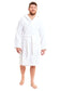 Men's Bamboo Hooded Bath Robe Ultra Absorbent Towelling Dressing Gown for Hotels Gyms Spas with Soft Breathable Cotton Blend Quick Dry Grey White by Sock Stack. Buy now for £20.00.