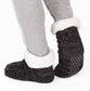 Men's Chunky Winter Lounge Slipper Socks with Non-Slip Grips Ultra-Soft Sherpa Flannel Fleece Lining Cozy Home Wear Sizes 39-46 by Sock Stack. Buy now for £8.00.