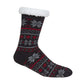 Men's Chunky Winter Lounge Slipper Socks with Non-Slip Grips Ultra-Soft Sherpa Flannel Fleece Lining Cozy Home Wear Sizes 39-46 by Sock Stack. Buy now for £8.00.
