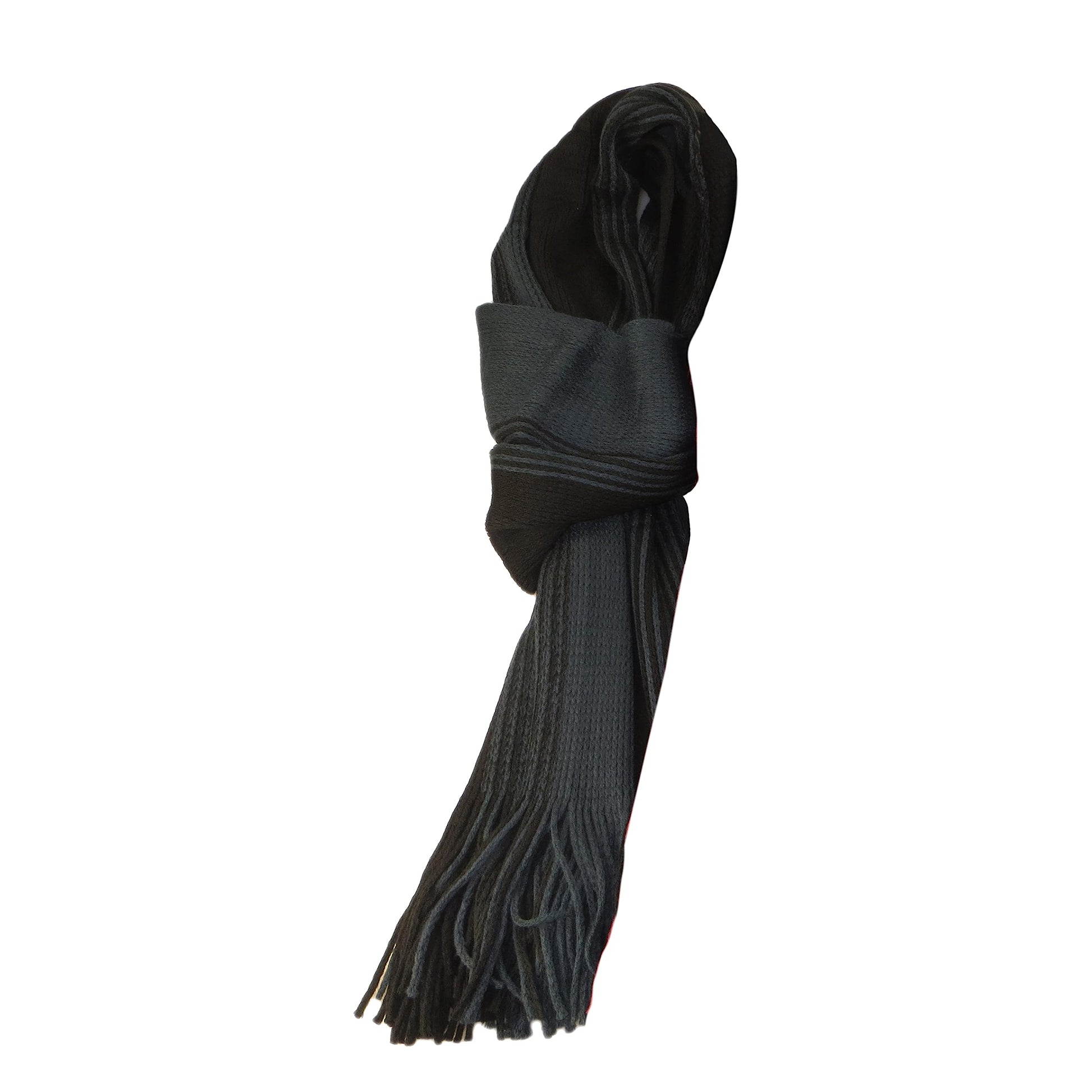 Men's Multi-Coloured Woven Stripe Thermal Winter Scarf Durable Lightweight Acrylic for Insulation and Comfort Casual and Formal Wear by Sock Stack. Buy now for £7.00.
